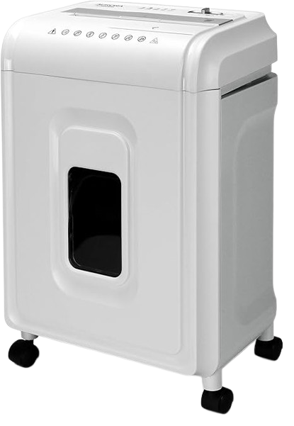 Anti-Jam Cross-Cut Device with 12-Sheet CD/Card Capability