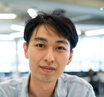 Smiling man in office setting